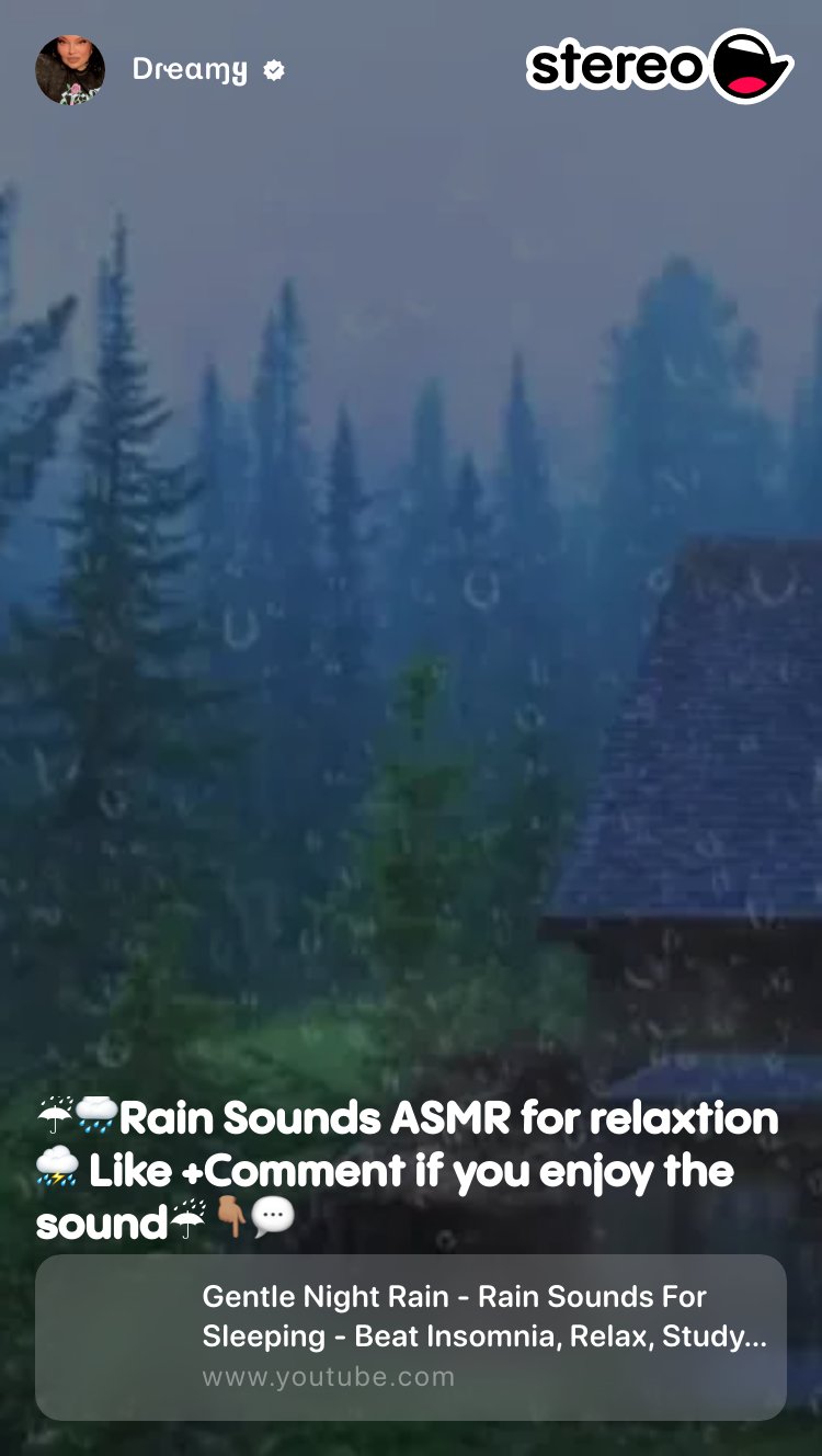 ☔️🌧️Rain Sounds ASMR for relaxtion⛈️ Like +Comment if you enjoy the sound ☔️👇🏽💬