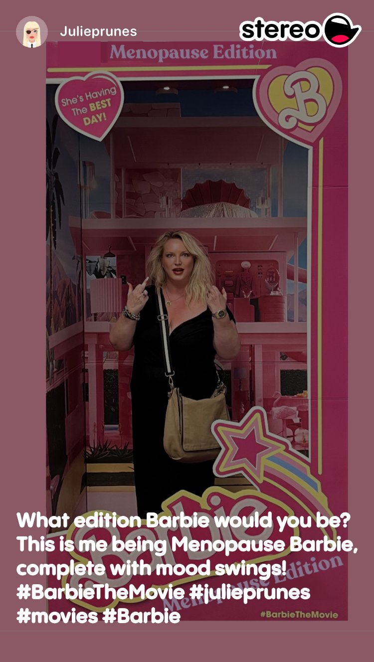 What edition Barbie would you be? This is me being Menopause Barbie