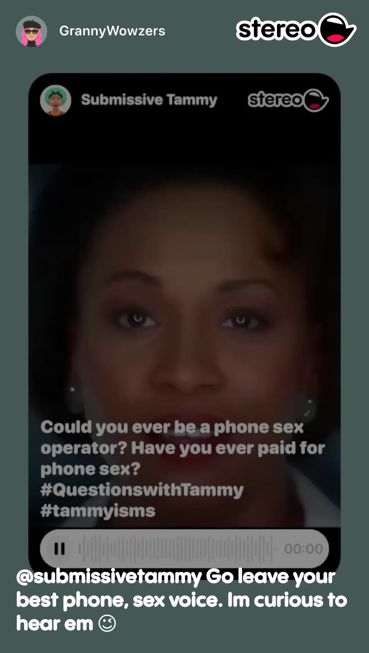 submissivetammy Go leave your best phone, sex voice. Im curious to hear em  😉